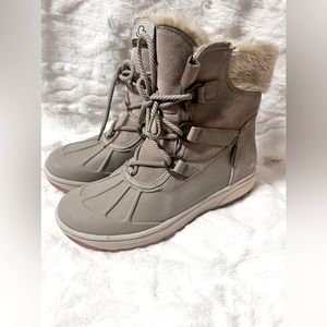 Baretraps Women's Danula Lace-Up Cold-Weather Boots Brown Size 7.5